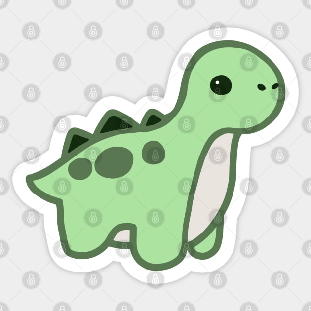 Dino (Green) Sticker by LinnsWorld